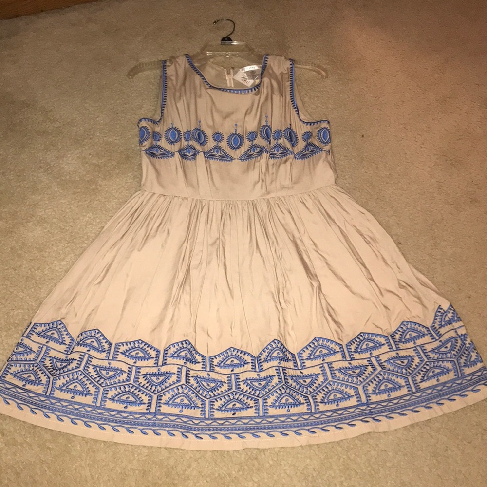 Embroidered Tank Dress- sz Medium